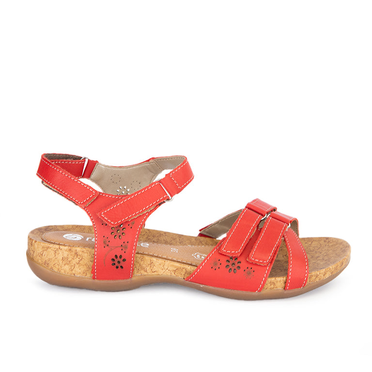 Rieker cheap red sandals